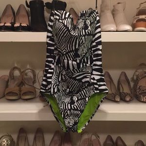 Swimsuit Trina Turk Tanzania Zebra one Piece